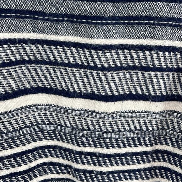 J. Crew wool rabbit hair blend scoop neck striped knit sweater sz L - Picture 5 of 7